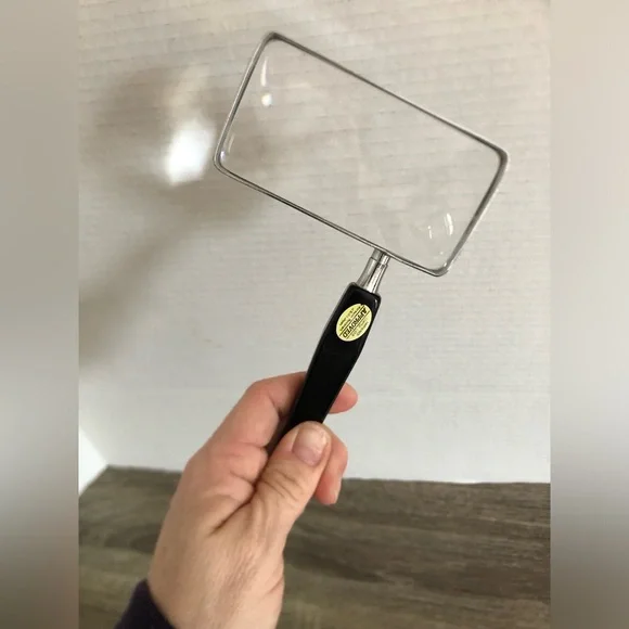 Vtg Rectangular Hand Magnifier - Japan Made - Picture 9 of 9